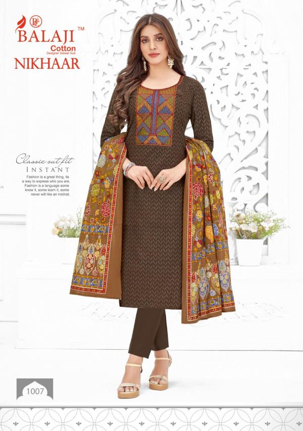 Balaji Nikhaar Cotton Designer Dress Material